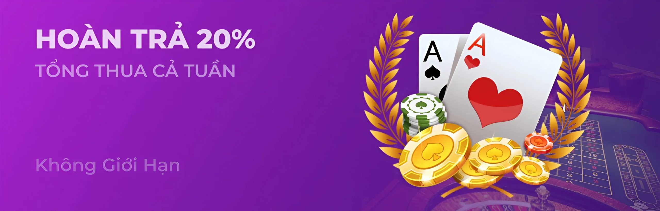 Chương trình hoàn trả 20% tổng thua cả tuần tại Lucky88
